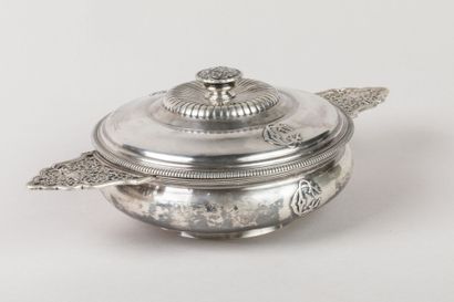 CARDEILHAC: Open-worked silver Ecuelle à...