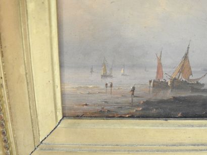 Henriette Hermine GUDIN (1825-1892) : Pêcheurs...