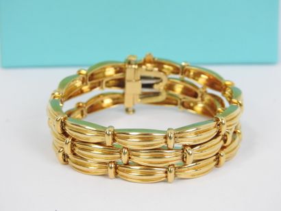 TIFFANY & CO: Three-row articulated bracelet...