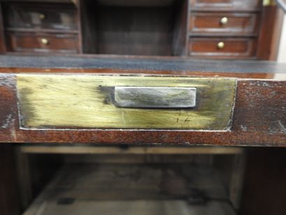 Straight mahogany SECRETARY opening to a...