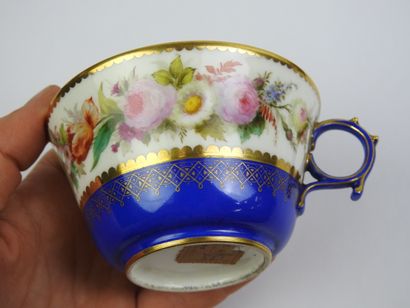 SEVRES: Four porcelain tea cups and saucers...