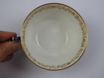 SEVRES: Four porcelain tea cups and saucers...