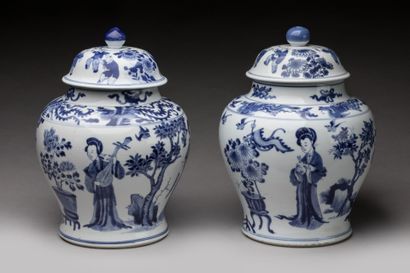 CHINE - Epoque KANGXI (1662 - 1722)
Paire...