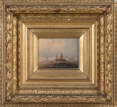 Henriette Hermine GUDIN (1825-1892) : Pêcheurs...