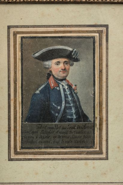 18th century FRENCH SCHOOL: Portrait of an...