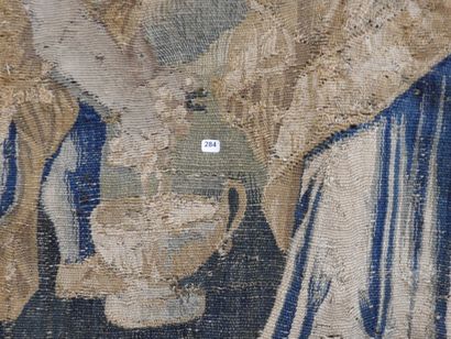 AUBUSSON : Tapisserie en laine à décor d'une...