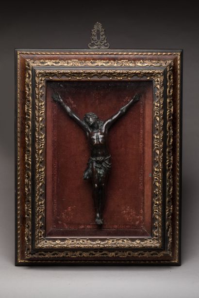 FIGURE en bronze représentant le Christ
Italie,...