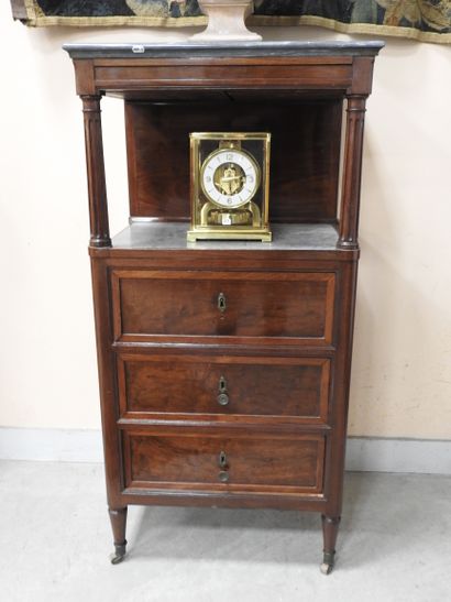 Mahogany and mahogany veneer BARBIERE, opening...
