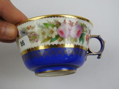 SEVRES: Four porcelain tea cups and saucers...