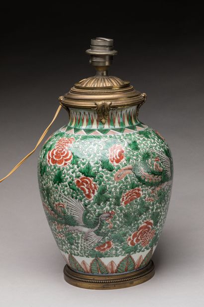 CHINE - Epoque KANGXI (1662-1722) 
Potiche...