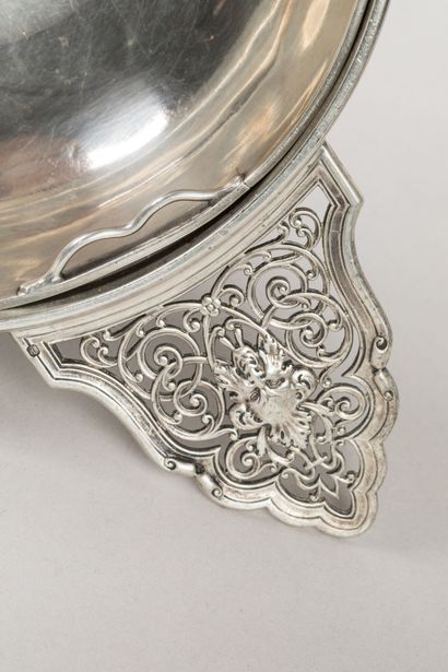 CARDEILHAC: Open-worked silver Ecuelle à...