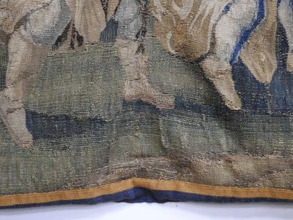 AUBUSSON : Tapisserie en laine à décor d'une...