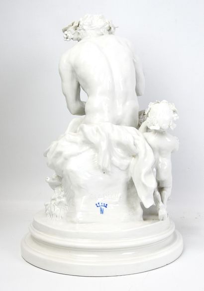 NAPLES, Manufacture de CAPODIMONTE: Large...