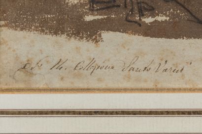 Ecole ITALIENNE du XVIIIème siècle : Scène...