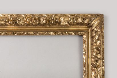CADRE NU rectangulaire en bois mouluré, sculpté...