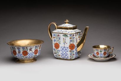 PARIS: Part of a porcelain tea service with...