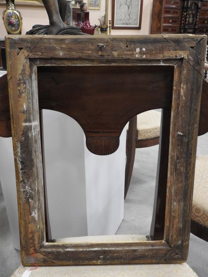 CADRE NU rectangulaire en bois mouluré, sculpté...