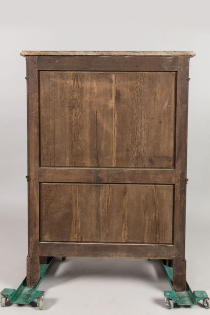 Straight mahogany SECRETARY opening to a...