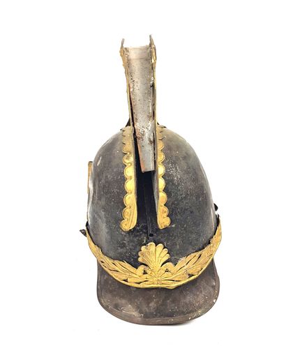RARE CASQUE d'officier des Gardes-du-corps...