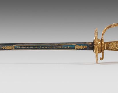 Exceptional gold award sword for Constantin...