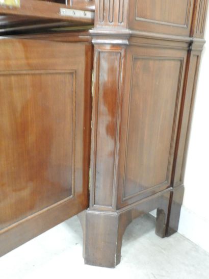 Straight mahogany SECRETARY opening to a...