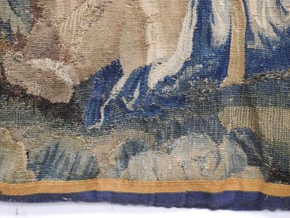 AUBUSSON : Tapisserie en laine à décor d'une...
