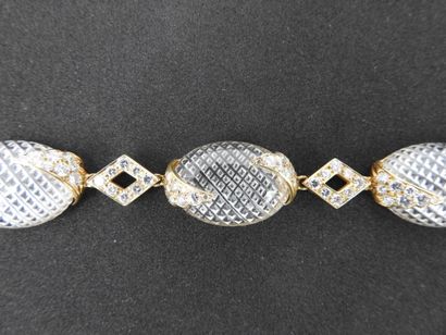 M. GERARD: Necklace in yellow gold 750 thousandths...