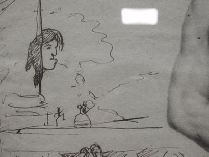 CARICATURE DE NAPOLEON III réalisée à la...