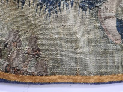AUBUSSON : Tapisserie en laine à décor d'une...