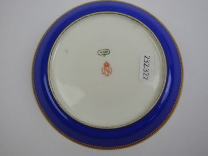 SEVRES: Four porcelain tea cups and saucers...