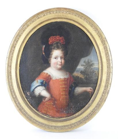 Ecole FRANCAISE vers 1690
Portrait d'enfant...