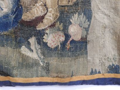 AUBUSSON : Tapisserie en laine à décor d'une...