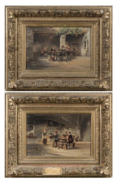 Fritz VOGLER (active 19th century): Musketeers...