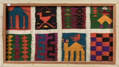 Tapisserie typique de GAFSA, Tunisie.
Laine,...