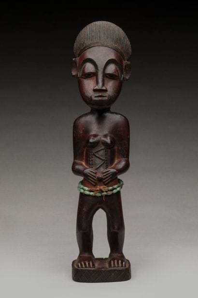 BAOULE, Cote d'Ivoire.
Bois, patine rougeâtre,...