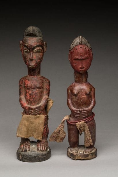 BAOULE, Côte d'Ivoire.
Bois dur, pigments...