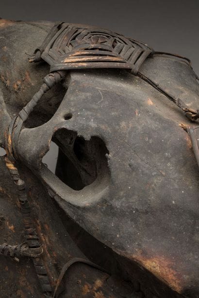 IBO, Nigeria.
Rare et ancien crane d'équidé...