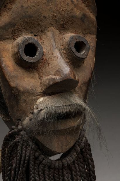 Masque de danse anthropo-zoomorphe, DAN,...