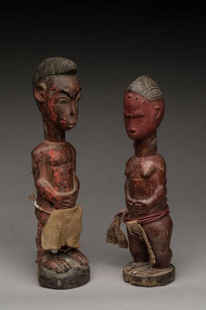 BAOULE, Côte d'Ivoire.
Bois dur, pigments...