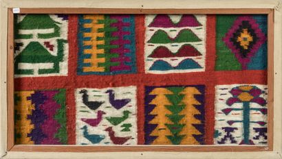 Tapisserie typique de GAFSA, Tunisie.
Laine,...
