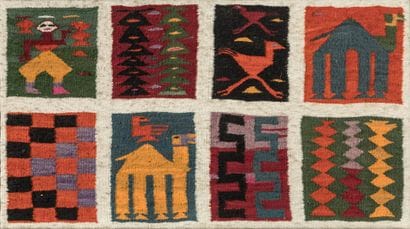 Tapisserie typique de GAFSA, Tunisie.
Laine,...
