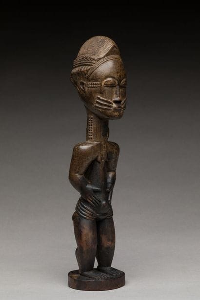 BAOULE, Côte d'Ivoire.
Bois dur, patine nuancée...