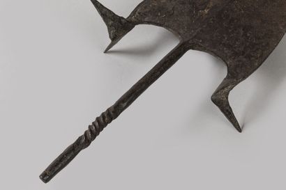 Monnaie primitive « Mbili Ngiaka » en fer,...