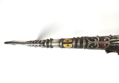 AFRIQUE du NORD. Fusil à monture en noyer...