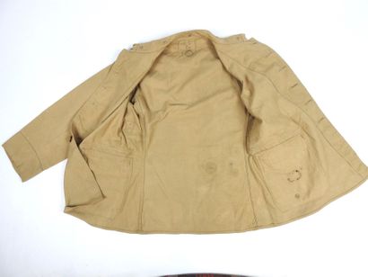 UNIFORMES. Paletot modèle 1901 en toile kaki...
