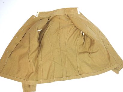 UNIFORMES. Paletot type 1901 en toile kaki...