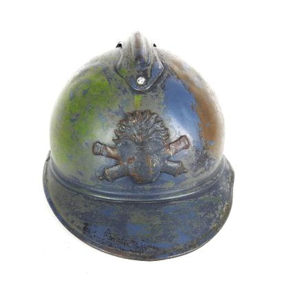 COIFFURES. Casque Adrian modèle 1915 d'observateur...