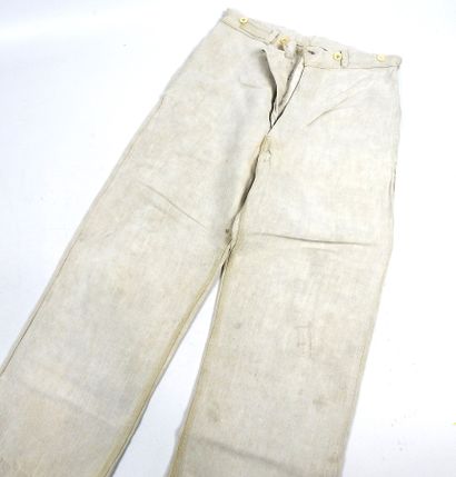UNIFORMES. Bourgeron de treillis modèle 1882...