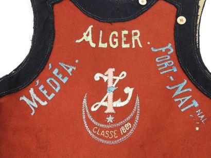 SOUVENIRS. Gilet de zouaves en drap bleu...