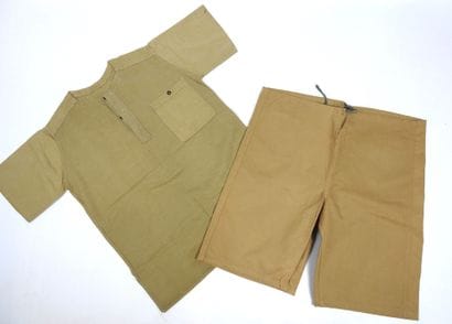 UNIFORMES. Rare tenue légère d'été de tirailleurs...